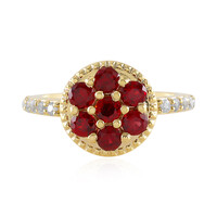 Tanzanian Ruby Silver Ring (Adela Silber)