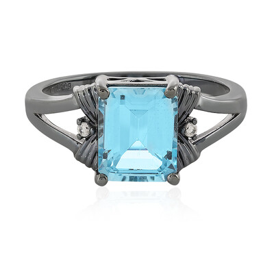 Sky Blue Topaz Silver Ring