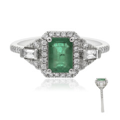 14K AAA Zambian Emerald Gold Ring (CIRARI)