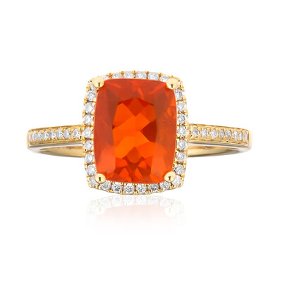 14K Mexican Fire Opal Gold Ring (CIRARI)