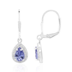 Tanzanite Silver Earrings