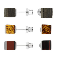 Baltic Amber Silver Earrings