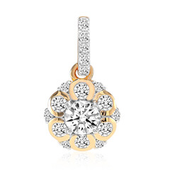 14K SI1 (G) Diamond Gold Pendant