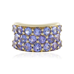 9K AAA Tanzanite Gold Ring (de Melo)