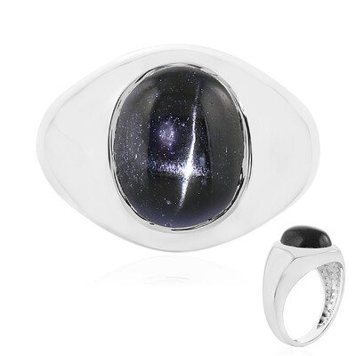 Indian star diopside Silver Ring