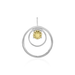 Yellow Beryl Silver Pendant