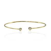 14K IF (D) Diamond Gold Bangle