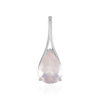 Rose Quartz Silver Pendant