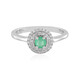 Colombian Emerald Silver Ring