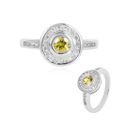 Sphene Silver Ring