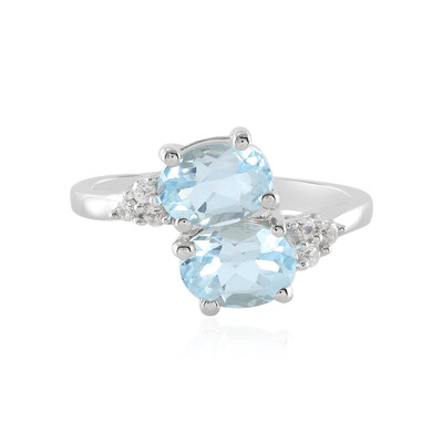 Sky Blue Topaz Silver Ring