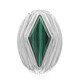 Malachite Silver Pendant (MONOSONO COLLECTION)