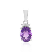 Moroccan Amethyst Silver Pendant