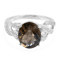 Smoky Quartz Silver Ring