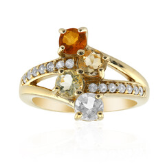 White Topaz Silver Ring