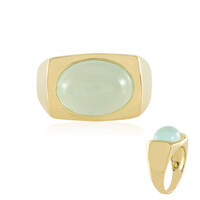 Aqua Chalcedony Silver Ring