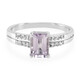 Rose de France Amethyst Silver Ring