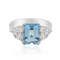 Sky Blue Topaz Silver Ring