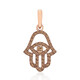 9K SI1 Argyle Rose De France Diamond Gold Pendant (Annette)