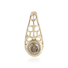 9K I2 Champagne Diamond Gold Pendant (Ornaments by de Melo)