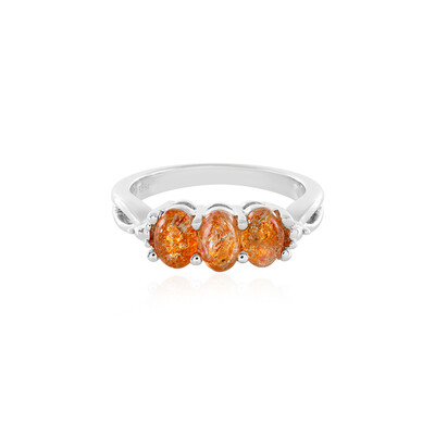 Sunstone Silver Ring