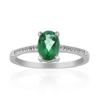 Butterfly Green Topaz Silver Ring