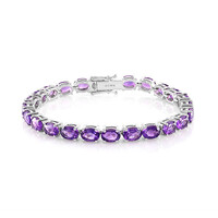 Moroccan Amethyst Silver Bracelet