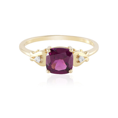 9K Magenta Garnet Gold Ring