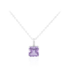 Amethyst Silver Necklace