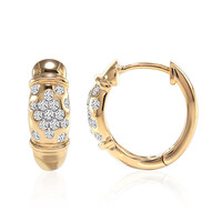 9K SI1 (G) Diamond Gold Earrings