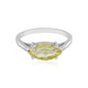 Lemon Quartz Silver Ring