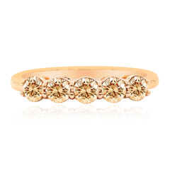 14K SI1 Argyle Rose De France Diamond Gold Ring