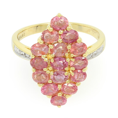 18K Unheated Padparadscha Sapphire Gold Ring (AMAYANI)