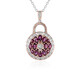 Rhodolite Silver Necklace (Gems en Vogue)