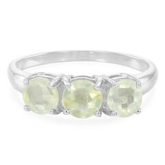 Prehnite Silver Ring