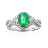 18K AAA Zambian Emerald Gold Ring (CIRARI)