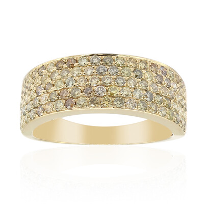 14K SI2 Fancy Diamond Gold Ring (CIRARI)