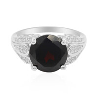 Garnet Silver Ring