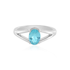 Blue Apatite Silver Ring