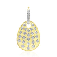 9K SI1 (G) Diamond Gold Pendant