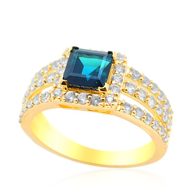 9K Brazilian Indicolite Gold Ring