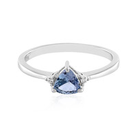 Unheated Tanzanite Silver Ring