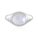 Rainbow Moonstone Silver Ring