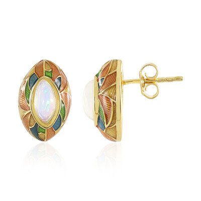 Welo Opal Silver Earrings