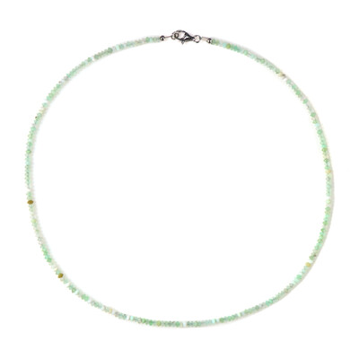 Chrysoprase Silver Necklace