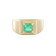 9K Russian Emerald Gold Ring (de Melo)