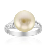 Kabira Golden South Sea Pearl Silver Ring (TPC)