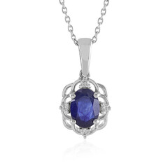 Madagascar Blue Sapphire Silver Necklace