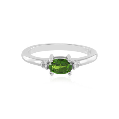 Russian Diopside Silver Ring