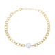 White Freshwater Pearl Silver Bracelet